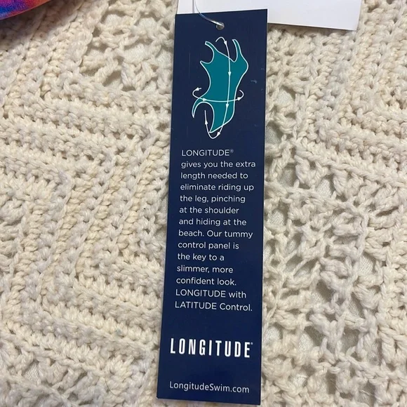 NWT- Longitude Tulum Blouson Swimdress- Size 16 - Picture 6 of 10